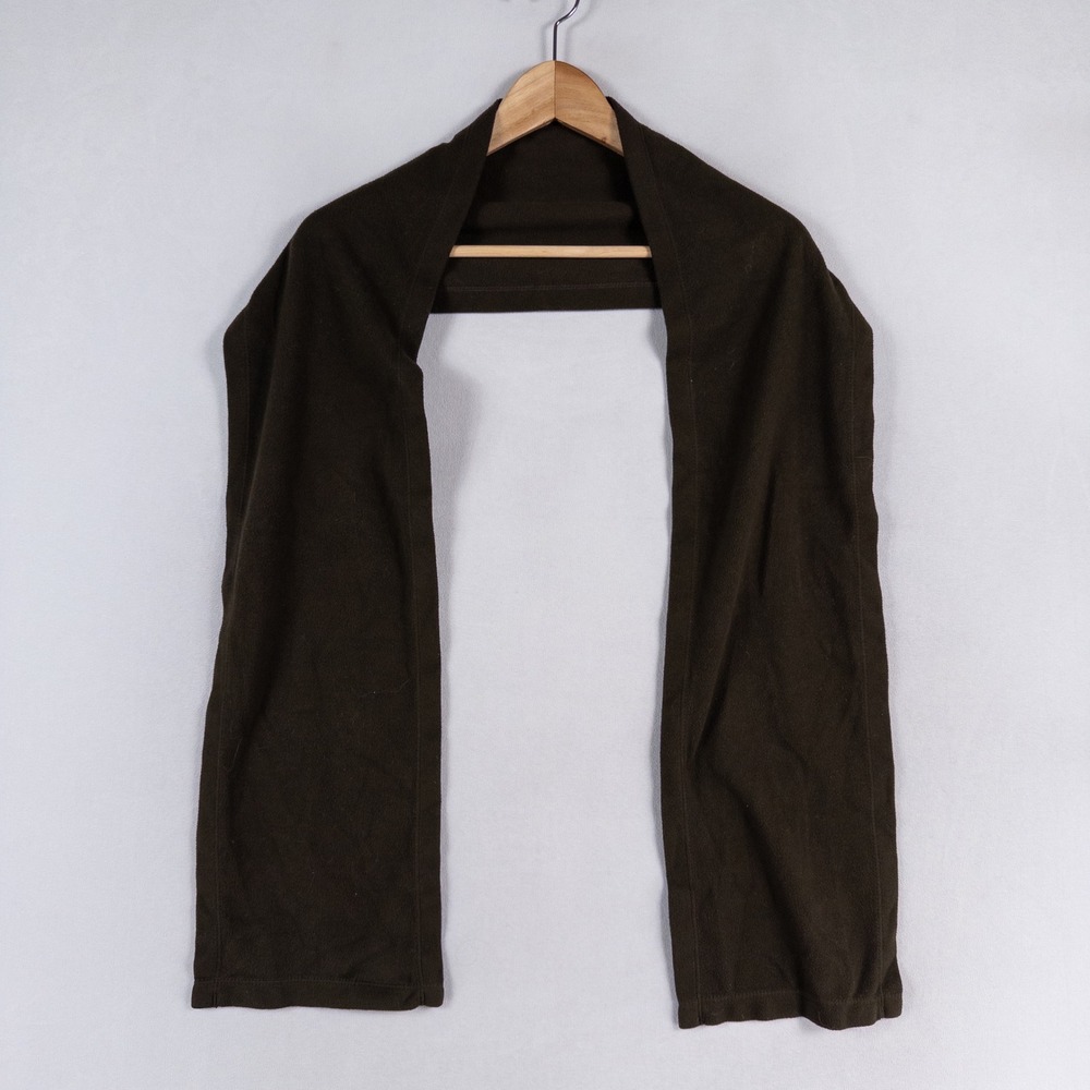 REI Fleece Scarf Unisex One Size Brown Rectangular Soft Warm Outdoor Hiking